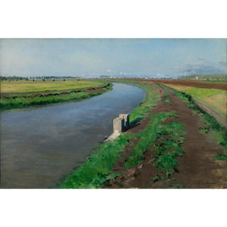 Rives d'un canal, près de Naples - Gustave Caillebotte | Reproduction Tableau Décoration murale affiche copie