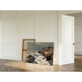 Riviera, Vagues se brisant à Boccadasse - Alfred Zoff | Reproduction Tableau Décoration murale affiche copie