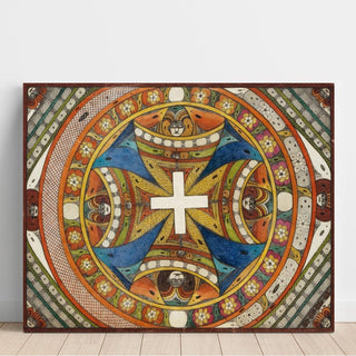 Roosali von Indien; Roosali von Rußland; Roosali von China; Und Roosali von Jappan im Skt. Adolf-Roosa-Gaarta 1922 - Adolf Wölfli | Reproduction Tableau Décoration murale affiche copie