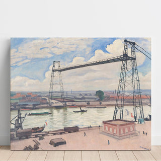 Rouen, le pont transbordeur - Albert Marquet | Reproduction Tableau Décoration murale affiche copie