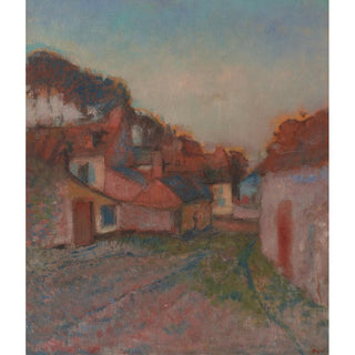 Rue de Village - Edgar Degas | Reproduction Tableau Décoration murale affiche copie