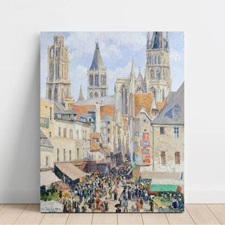 Rue de l’Épicerie, Rouen - Camille Pissarro | Reproduction Tableau Décoration murale affiche copie