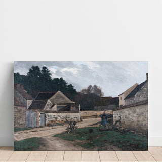 Rue de village à Marlotte - Alfred Sisley | Reproduction Tableau Décoration murale affiche copie