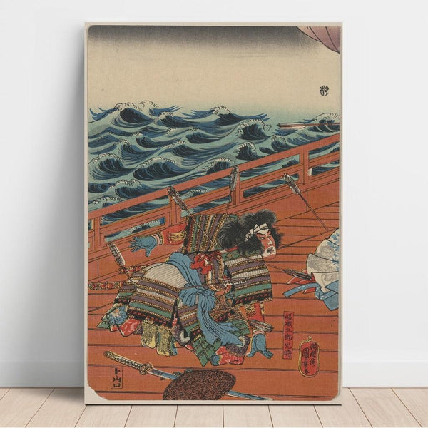 Maalauksen jäljennös Saga Gorō Mitsutoki - Utagawa Kuniyoshi
