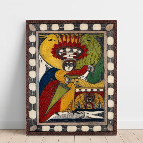Maalauksen jäljennös Saint Adolf Roosali - Adolf Wölfli