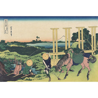 Senju dans la province de Musashi - Katsushika Hokusai | Reproduction Tableau Décoration murale affiche copie