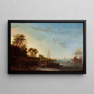 Simon de Vlieger - Stretch of coast by the Zuiderzee.webp