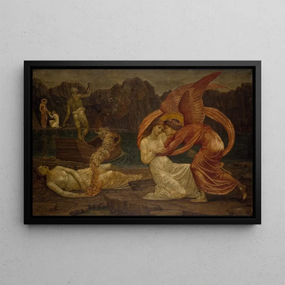 Sir Edward Coley BurneJones - Psyche receiving the Casket from Proserpine.webp