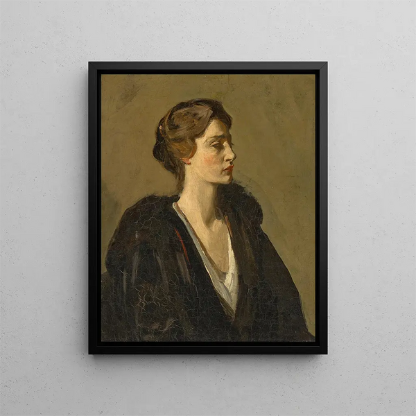 Rouva mustassa - Sir John Lavery — kehystetty taideteos seinällä