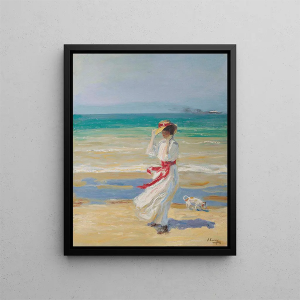 Tuulinen päivä - Sir John Lavery — kehystetty taideteos seinällä