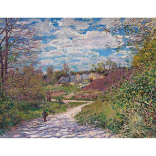 Soleil d'hiver à Veneux-Nadon - Alfred Sisley | Reproduction Tableau Décoration murale affiche copie