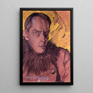 Stanisaw Ignacy Witkiewicz - Selfportrait wearing a fur collar.webp