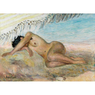 Sur la Plage - Henri Lebasque | Reproduction Tableau Décoration murale affiche copie