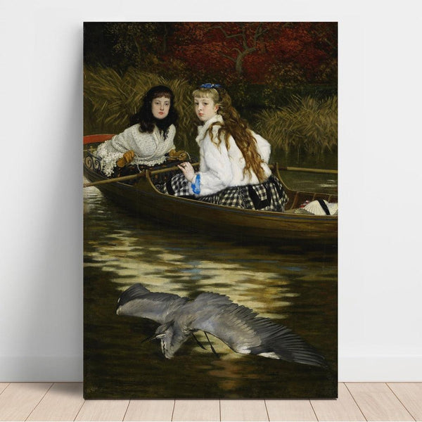 Maalauksen jäljennös Thamesillä, hernekkä - James Tissot
