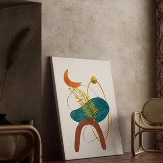 Tableau Décoratif Bohème - Éclipse Botanique | Reproduction Tableau Décoration murale affiche copie