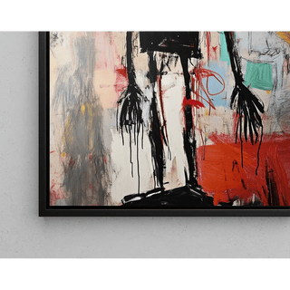 Tableau Street Art – L’Enfant aux Étoiles | Poster Abstrait Urbain Coloré | Affiche Moderne Inspirée de l’Art Brut Contemporain