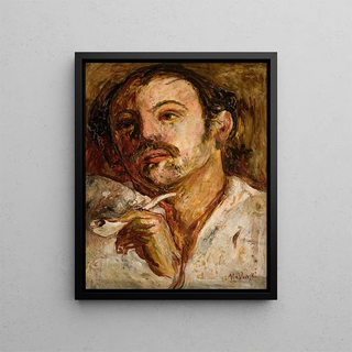 Tadeusz Makowski - Portrait of a man with a smoking pipe.webp