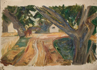 Tadeusz Makowski - Roadside trees.webp