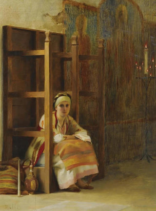 Theodoros Ralli - Young Girl In A Greek Church.webp