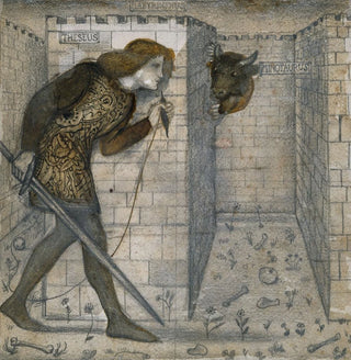 Thésée et le Minotaure dans le labyrinthe - Sir Edward Coley Burne-Jones