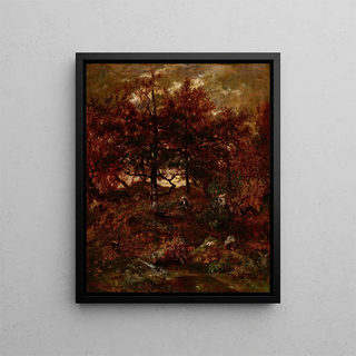 Thodore Rousseau - Autumn at St Jean de Paris Forest of Fontainebleau.webp