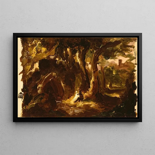 Thomas Cole - Wooded Landscape with Figures.webp