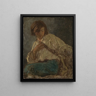 Thomas Couture - Portrait Study of the Painter Anselm Feuerbach.webp