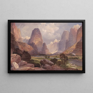 Thomas Moran - Valley of the Babbling Waters Southern Utah.webp