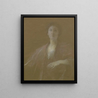 Thomas Wilmer Dewing - A Reflective Moment.webp