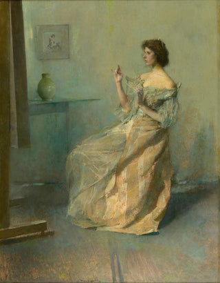 Thomas Wilmer Dewing - The Necklace.webp
