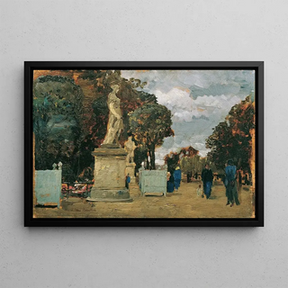 Tina Blau - Aus den Tuilerien Grauer Tag.webp