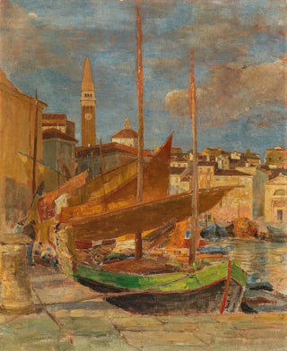Tina Blau - In the Harbour of Pirano.webp