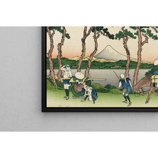 Tokaido Hodogaya - Katsushika Hokusai | Reproduction Tableau Décoration murale affiche copie