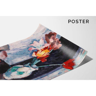 Tulipes dans un vase blanc - Samuel John Peploe | Reproduction Tableau Décoration murale affiche copie