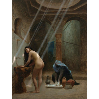 Un bain maure, ébauche - Jean-Léon Gérôme | Reproduction Tableau Décoration murale affiche copie