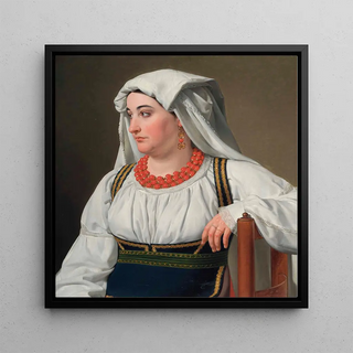 Une Ciociara, portrait d'une paysanne romaine - Christoffer Wilhelm Eckersberg