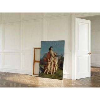 Une jeune nymphe taquinée par des putti - Jean-Léon Gérôme | Reproduction Tableau Décoration murale affiche copie