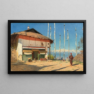 Vasily Vereshchagin - Buddhist Temple in Darjiling Sikkim.webp