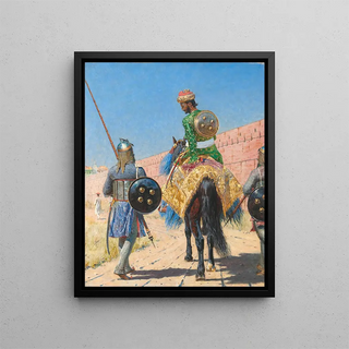 Vasily Vereshchagin - Mounted Warrior in Jaipur.webp