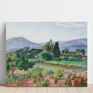 Vendanges dans la Vallée du Faron - Henri Lebasque | Reproduction Tableau Décoration murale affiche copie