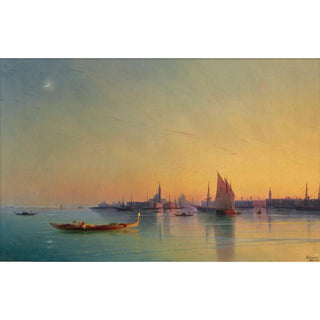 Venice au coucher du soleil - Ivan Konstantinovich Aivazovsky | Reproduction Tableau Décoration murale affiche copie
