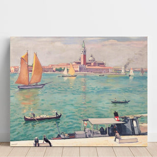 Venise, La Voile Jaune - Albert Marquet | Reproduction Tableau Décoration murale affiche copie