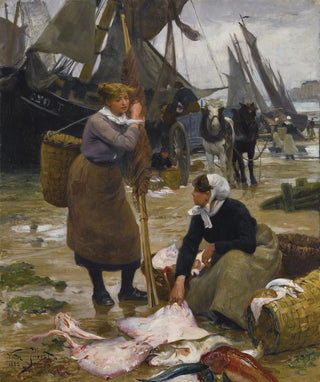 Victor Gabriel Gilbert - The Arrival of the Fishing Boats.webp