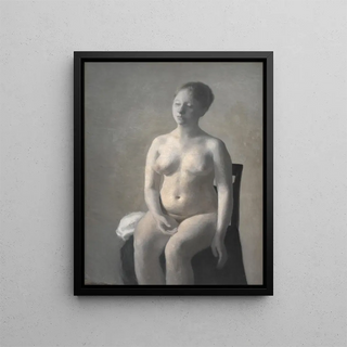Vilhelm Hammershi - Seated Female Nude.webp