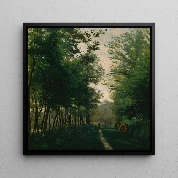 Ville d'Avray - Jean-Baptiste-Camille Corot — kehystetty taideteos seinällä