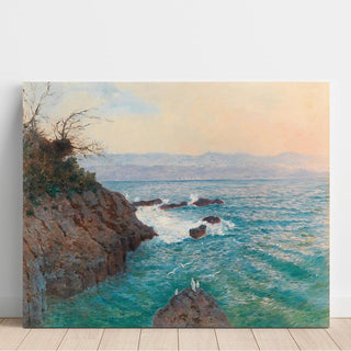 Vue de la côte de Nervi - Alfred Zoff | Reproduction Tableau Décoration murale affiche copie
