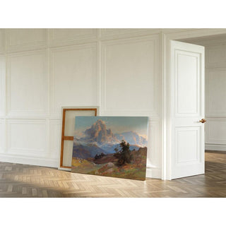 Vue du mont Sassolungo - Edward Theodore Compton | Reproduction Tableau Décoration murale affiche copie