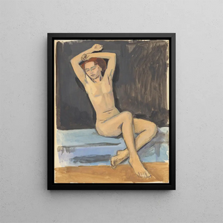 Walther Gamerith - Weiblicher Akt mit erhobenen Armen.webp