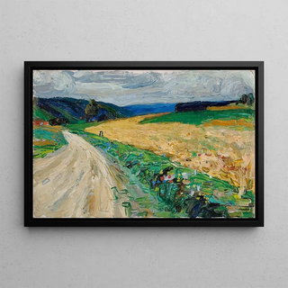 Wassily Kandinsky - Kallmnz Nature study on the yellow stagecoach.webp