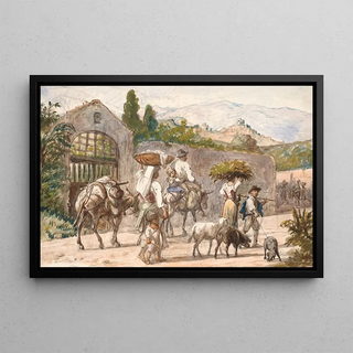 Wilhelm Marstrand - Landboere p vej til Rom.webp